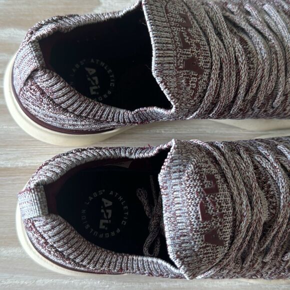 APL Athletic Propulsion Labs - Wave TechLoom Running Sneakers - Burgundy 6.5 - Picture 7 of 14